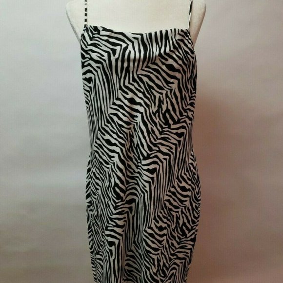 Banana Republic Summer Zebra Print dress size 8 - Picture 5 of 14
